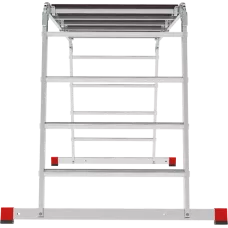 Лестница-трансформер 2х3+2х4 развальцованных ступеней с помостом ширина 800 мм NV3336 Новая высота 3336234