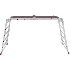 Лестница-трансформер 2х4+2х5 развальцованных ступеней с помостом ширина 800 мм NV3336 Новая высота 3336245