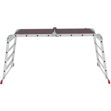 Лестница-трансформер  4x4 развальцованных ступеней с помостом ширина 800 мм NV3336 Новая высота 3336404