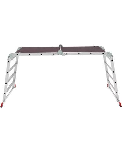 Лестница-трансформер  4x4 развальцованных ступеней с помостом ширина 800 мм NV3336 Новая высота 3336404