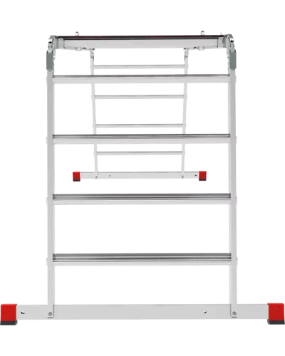 Лестница-трансформер  4x4 развальцованных ступеней с помостом ширина 800 мм NV3336 Новая высота 3336404