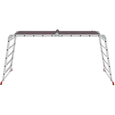 Лестница-трансформер  4x5 развальцованных ступеней с помостом ширина 800 мм NV3336 Новая высота 3336405