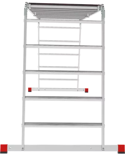 Лестница-трансформер  4x5 развальцованных ступеней с помостом ширина 800 мм NV3336 Новая высота 3336405