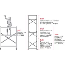 Дополнительный комплект для 3411208 до 7м Новая высота 3431208