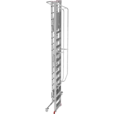 Передвижная профессиональная складная лестница с площадкой NV 354 Новая высота 3540112