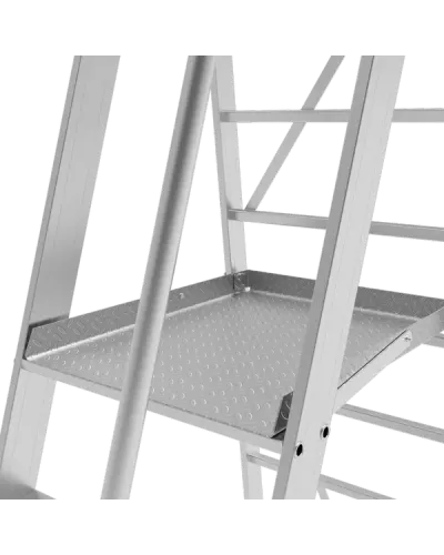 Передвижная складная лестница-стремянка с платформой 6 ступеней NV3541 Новая высота 3541106