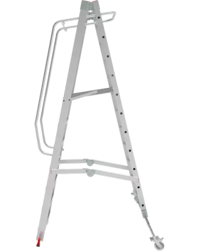 Передвижная складная лестница-стремянка с платформой 7 ступеней NV3541 Новая высота 3541107