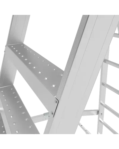 Передвижная складная лестница-стремянка с платформой 9 ступеней NV3541 Новая высота 3541109