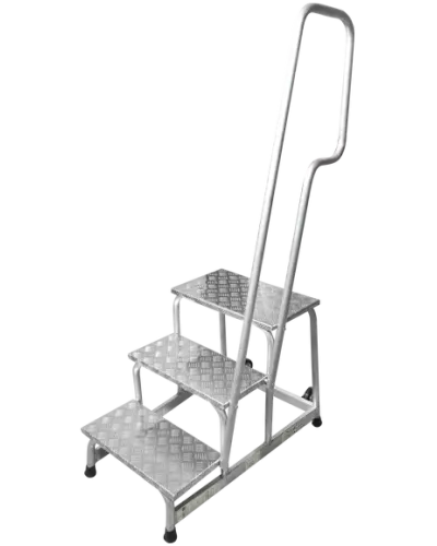 Подставка монтажная профессиональная с 3 широкими ступенями 240 мм и поручнем NV3711 Новая высота 3711103