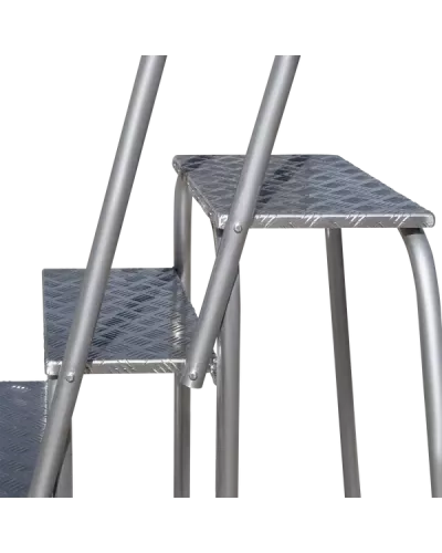 Подставка монтажная профессиональная с 3 широкими ступенями 240 мм и поручнем NV3711 Новая высота 3711103