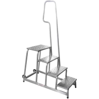 Подставка монтажная профессиональная с 4 широкими ступенями 240 мм и поручнем NV3711 Новая высота 3711104