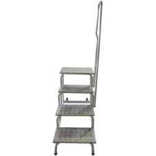 Подставка монтажная профессиональная с 4 широкими ступенями 240 мм и поручнем NV3711 Новая высота 3711104