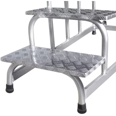 Подставка монтажная профессиональная с 4 широкими ступенями 240 мм и поручнем NV3711 Новая высота 3711104