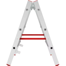 Стремянка алюминиевая двухсторонняя 2x3 ступени NV 612 Новая высота 6120203/5120203