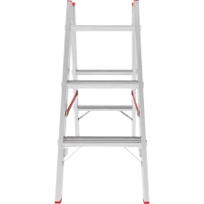 Стремянка алюминиевая двухсторонняя 2x3 ступени NV 612 Новая высота 6120203/5120203