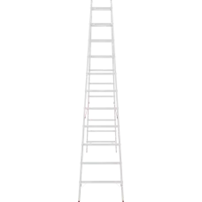 Стремянка алюминиевая двухсторонняя 2x11 ступеней профессиональная NV5123 Новая высота 5123211