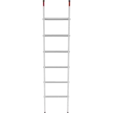 Лестница алюминиевая односекционная 6 развальцованных ступеней 80 мм NV5214 Новая высота 5214106