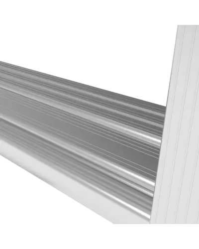 Лестница алюминиевая односекционная 12 развальцованных ступеней 80 мм NV5214 Новая высота 5214112