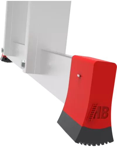 Лестница алюминиевая односекционная 14 развальцованных ступеней 80 мм NV5214 Новая высота 5214114