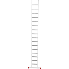 Лестница алюминиевая односекционная 16 развальцованных ступеней 80 мм NV5214 Новая высота 5214116