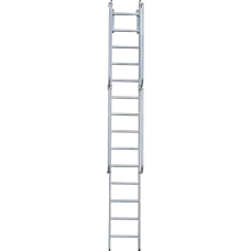 Лестница односекционная 14 ступеней с зацепами и поручнями NV 5216 Новая высота 5216114