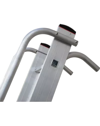 Лестница односекционная 15 ступеней с зацепами и поручнями NV 5216 Новая высота 5216115