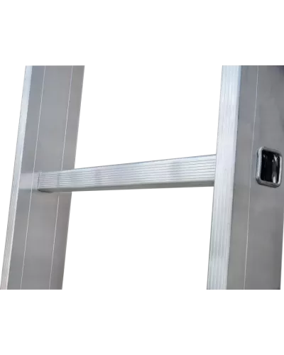 Лестница односекционная 17 ступеней с зацепами и поручнями NV 5216 Новая высота 5216117