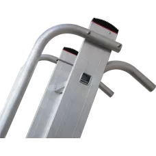 Лестница односекционная 21 ступеней с зацепами и поручнями NV 5216 Новая высота 5216121