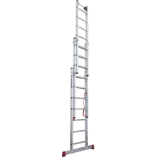 Лестница алюминиевая трёхсекционная NV 523  3x7 ступеней  Новая высота 5230307