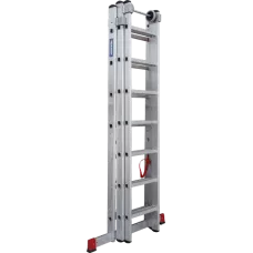 Лестница алюминиевая трёхсекционная NV 523  3x7 ступеней  Новая высота 5230307
