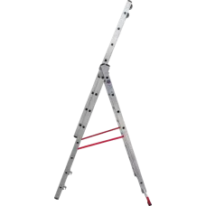 Лестница алюминиевая трёхсекционная 3x8 ступеней Профи Плюс NV 523 Новая высота 5230308