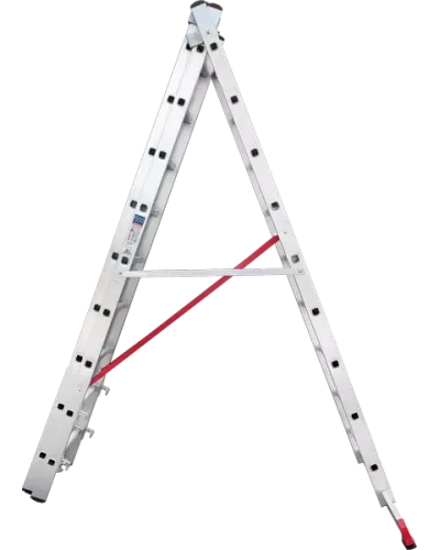 Лестница алюминиевая трёхсекционная NV 523  3x9 ступеней Новая высота 5230309