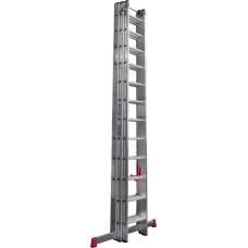Лестница алюминиевая трёхсекционная NV 523 3x12 ступеней Новая высота 5230312
