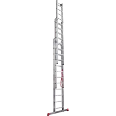 Лестница алюминиевая трёхсекционная NV 523 3x12 ступеней Новая высота 5230312