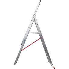 Лестница алюминиевая трёхсекционная 3x13 ступеней Профи Плюс NV 523 Новая высота 5230313