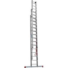 Лестница алюминиевая трёхсекционная 3x14 ступеней Профи Плюс NV 523 Новая высота 5230314