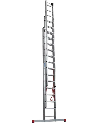 Лестница алюминиевая трёхсекционная 3x14 ступеней Профи Плюс NV 523 Новая высота 5230314