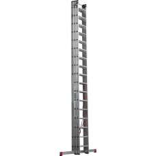 Лестница алюминиевая трёхсекционная NV 523 3x17 ступеней Новая высота 5230317
