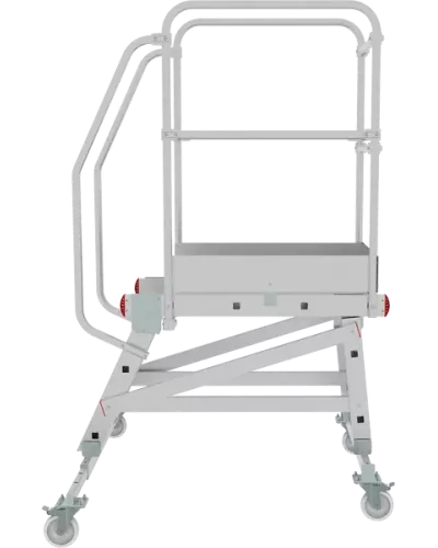 Передвижная лестница-подмости 3 ступени с платформой и ограждением NV5510 Новая высота 5510103