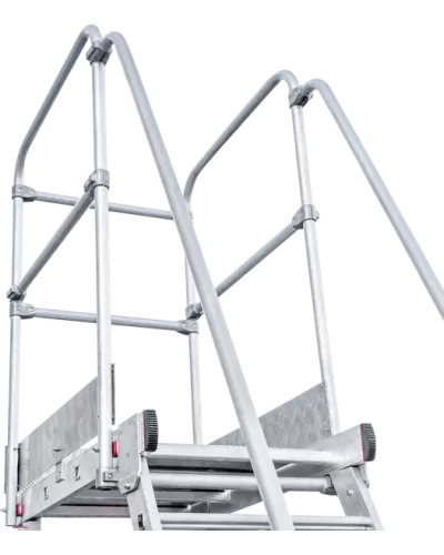 Передвижная лестница-подмости 3 ступени с платформой и ограждением NV5510 Новая высота 5510103