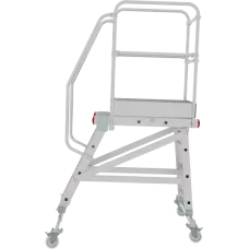 Передвижная лестница-подмости 4 ступени с платформой и ограждением NV5510 Новая высота 5510104