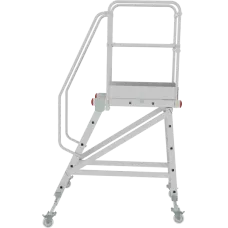 Передвижная лестница-подмости 5 ступеней с платформой и ограждением NV5510 Новая высота 5510105