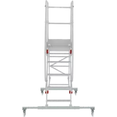 Передвижная лестница-подмости 5 ступеней с платформой и ограждением NV5510 Новая высота 5510105