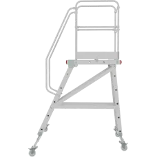 Передвижная лестница-подмости 6 ступеней с платформой и ограждением NV5510 Новая высота 5510106