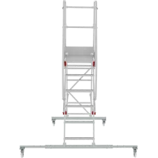 Передвижная лестница-подмости 6 ступеней с платформой и ограждением NV5510 Новая высота 5510106
