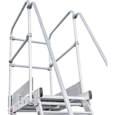 Передвижная лестница-подмости 7 ступеней с платформой и ограждением NV5510 Новая высота 5510107