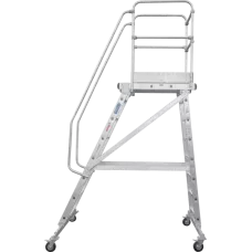 Передвижная лестница-подмости 8 ступеней с платформой и ограждением NV5510 Новая высота 5510108