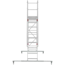 Передвижная лестница-подмости 9 ступеней с платформой и ограждением NV5510 Новая высота 5510109