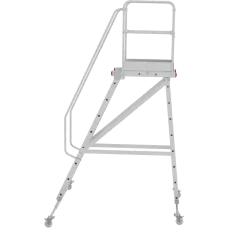 Передвижная лестница-подмости 9 ступеней с платформой и ограждением NV5510 Новая высота 5510109