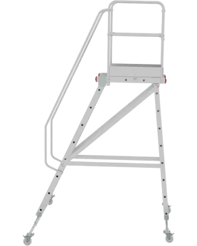 Передвижная лестница-подмости 9 ступеней с платформой и ограждением NV5510 Новая высота 5510109